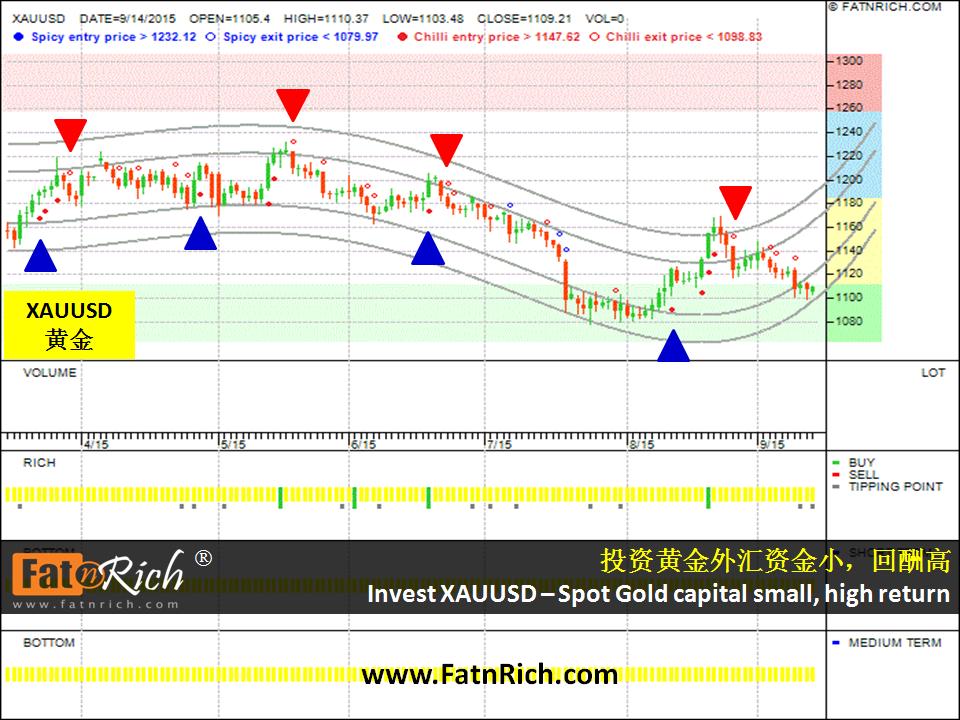 投资黄金外汇的秘诀XAUUSD黄金兑美元