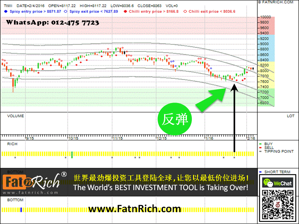 台湾加权指数 TSEC Taiwan Weighted Index (TWII)